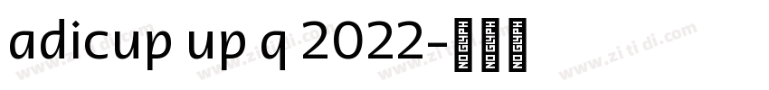 adicup up q 2022字体转换